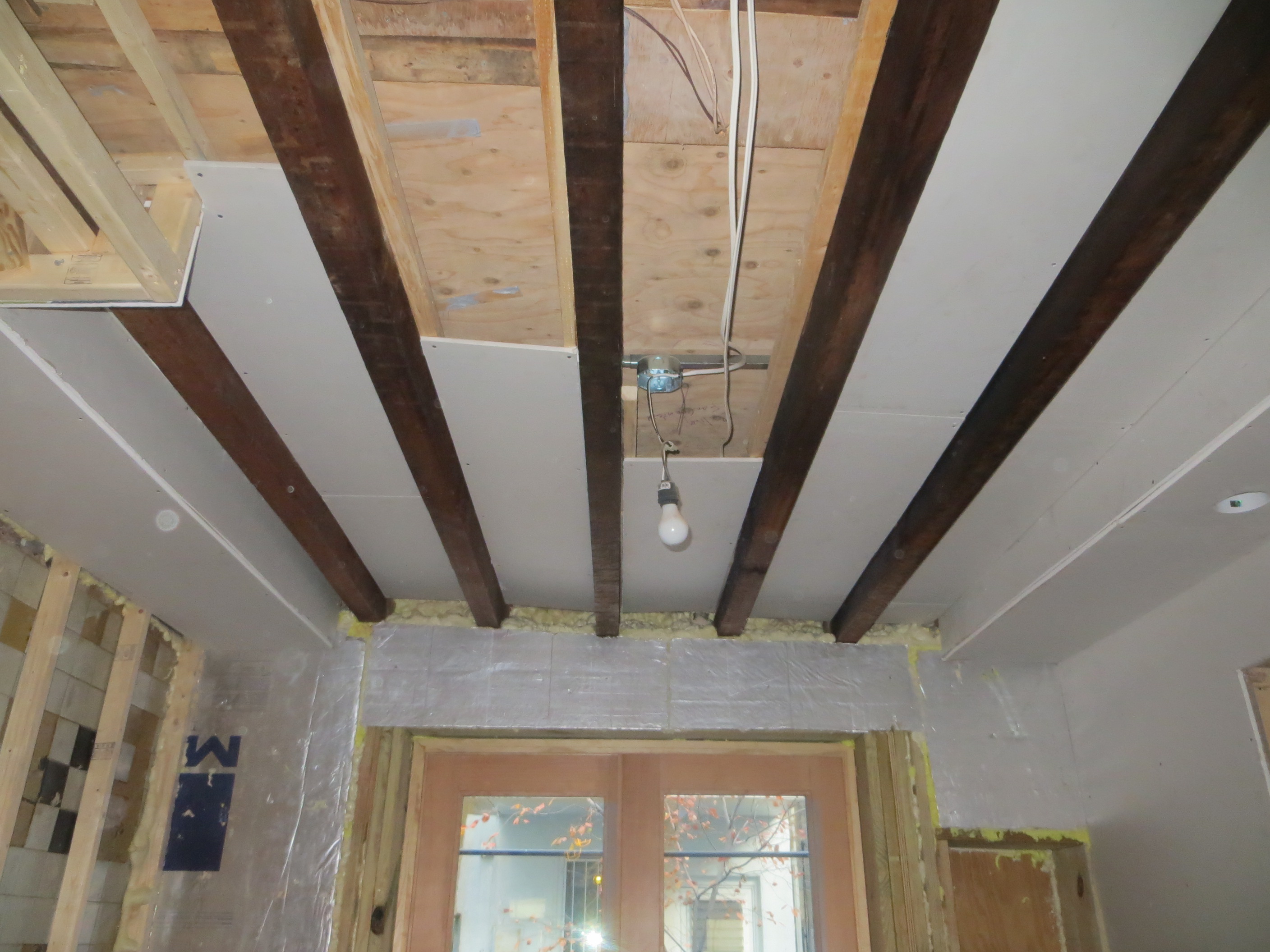 I Want To Do An Exposed Floor Joist Ceiling Painted Black Give